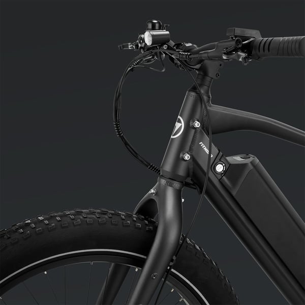 FitNord Rumble 500 Elfatbike 2024, svart (720 Wh batteri/80 Nm)