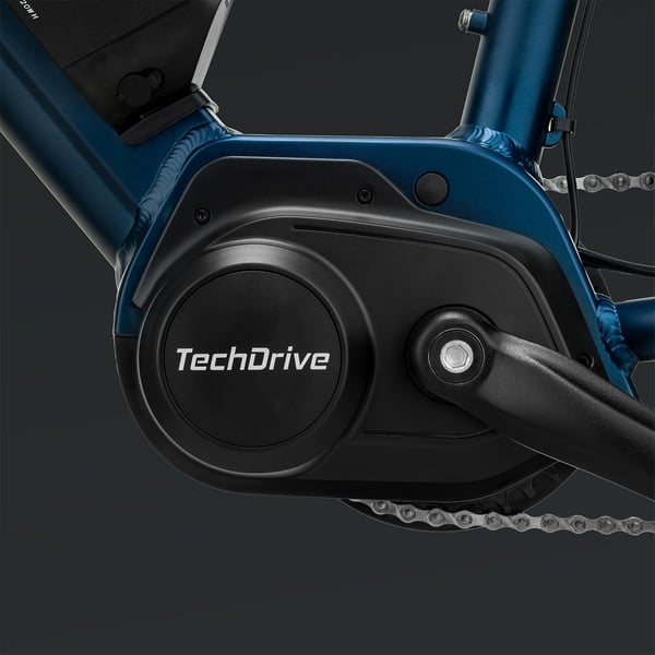 FitNord Rumble 500 Elfatbike 2024, blå (720 Wh batteri/80 Nm)