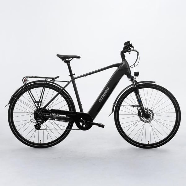 **DEMO**FitNord Venture 300 Elsykkel, svart, 720 Wh batteri)-Ramme 52 cm, hjul 28 tommer-Syklistens høyde: 165-185 cm