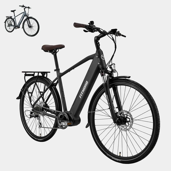 FitNord Venture 500 Elsykkel 2024, svart (612 Wh/80 Nm)