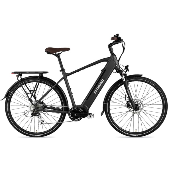 FitNord Venture 500 Elsykkel 2024, svart (612 Wh/80 Nm)