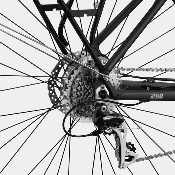 FitNord Venture 500 Elsykkel 2024, svart (612 Wh/80 Nm)