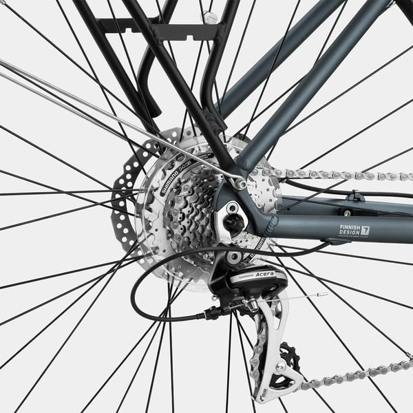 FitNord Venture 500 Elsykkel 2024, grafittgrå (612 Wh/80 Nm)