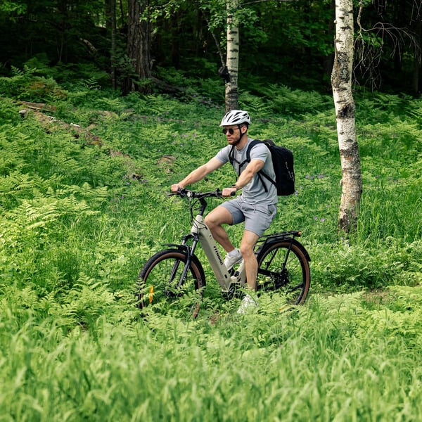 FitNord Venture 700FS DesertMax Elsykkel, matt sand, Ramme 48 cm, dekk 27,5", batteri 720 Wh