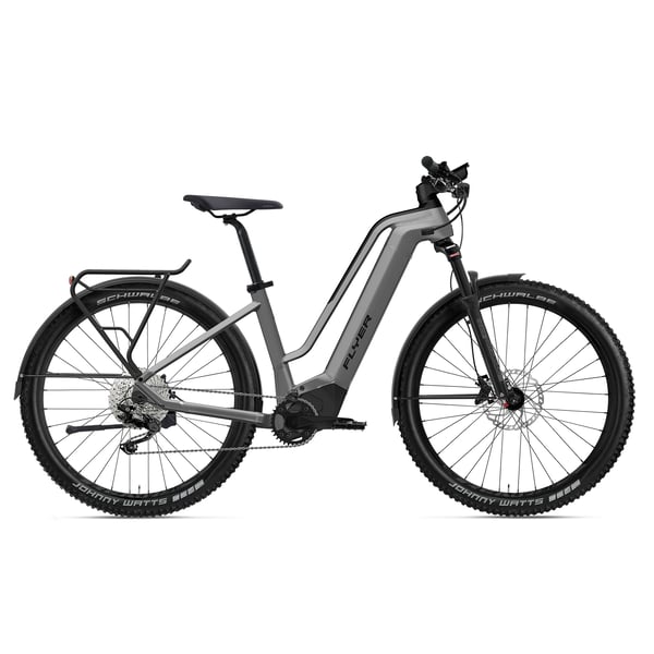 FLYER Goroc2 2.10 Elsykkel, Cast Silver/Black Gloss (Comfort)