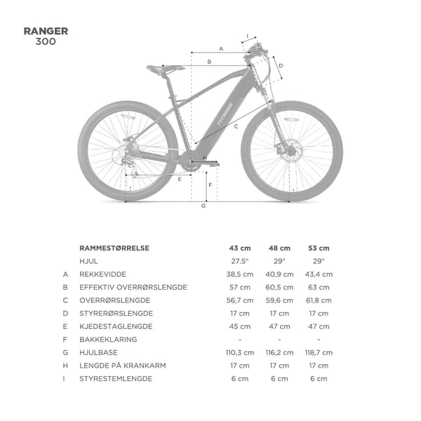 FitNord Ranger 300 el-terrengsykkel, svart (720Wh batteri)