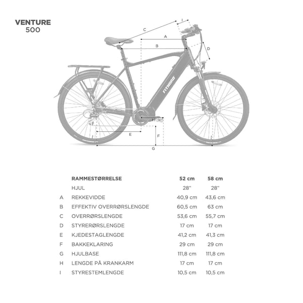 FitNord Venture 500 Elsykkel 2024, svart (612 Wh/80 Nm)