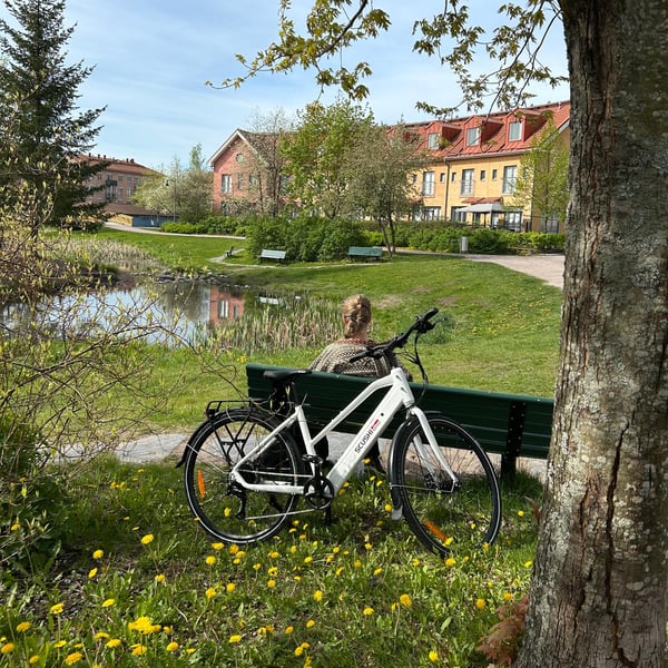 Scushi Norway Universe Elsykkel, hvit (360 Wh batteri)