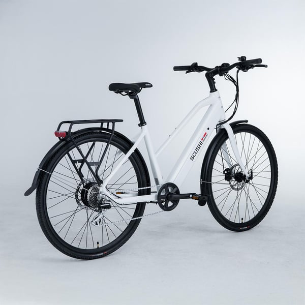 Scushi Norway Universe Elsykkel, hvit (360 Wh batteri)