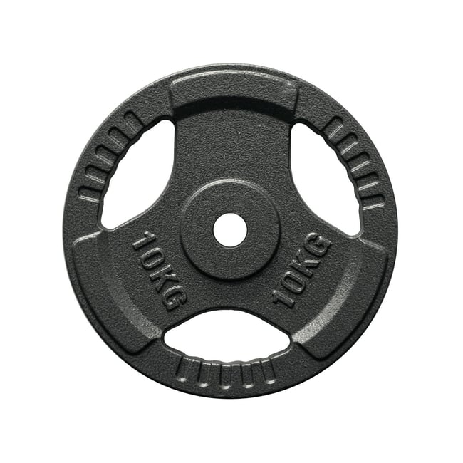 FitNord Vektskive med grep 30 mm, St&oslash;pejern 10 kg