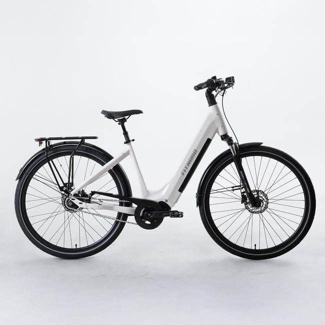 FitNord Classic 800 Elsykkel, hvit
