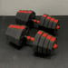 FitNord Justerbart Manual- og Pumpe-sett, Vinyl 30 kg 2