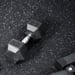 FitNord Gummimatte svart 6 mm (10 m rull), med hvite prikker 3
