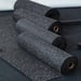 FitNord Gummimatte svart 6 mm (10 m rull), med hvite prikker 5