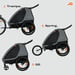 ArmorDuty TR-01 Sykkelvogn for to barn