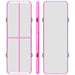 FitNord Airtrack Luftakrobatikkbane 3 x 1 meter, rosa
