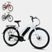FitNord Ava 200 Elsykkel 2024, hvit (540 Wh batteri/35 Nm)