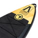 FitNord Aqua Leaf 340 G2 SUP-brettsett, Nordkapp (svart-gul), med karbonfiberåre