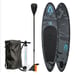 FitNord Aqua Lite SUP-brettsett, G2 Åbo (svart-turkis), med aluminiumsåre