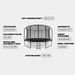 FitNord Bounce Trampoline 366 cm