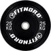 FitNord Vektskive Bumper Black 25 kg