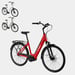 FitNord Classic 500 Elsykkel 2024, rød (630 Wh batteri/80 Nm)