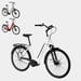 FitNord Classic 500 Elsykkel 2024, hvit (630 Wh batteri/80 Nm)
