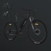 FitNord Ranger 200 Terrengelsykkel 2024, svart (540 Wh batteri/45 Nm)