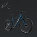 FitNord Rumble 500 Elfatbike 2024, blå (720 Wh batteri/80 Nm)