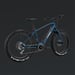 FitNord Rumble 500 Elfatbike 2024, blå (720 Wh batteri/80 Nm)