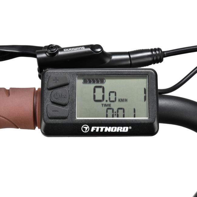 FitNord Venture 500 elsykkel, svart (630 Wh batteri)