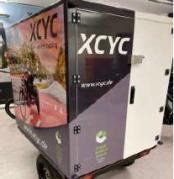 Transport-Box (fiberglass) Work ca. 1300 x 1000 x 1200 mm w/customized branding